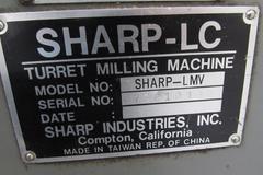 Sharp LMV Variable Speed Vertical Mill with Acu-Rite 3-Axis DRO, Servo Power Feed and more