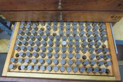 Meyer 4-Drawer Gage Pin Cabinet with Plus Gage Pins: C-10, M-2, M-3, M-4.  .011" to .750" Missing Various Pins