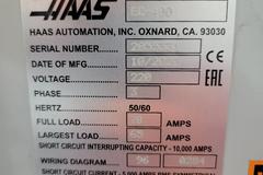 Haas EC-400 CNC 4-Axis Horizontal Machining Center with (2) Station Pallet Changer, 15,000 RPM Spindle, Full 4th Axis, 1000 PSI Through Spindle Coolant, High Speed Machining, and Probing.