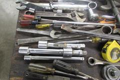 Assorted Hand Tools, Wrenches, Ratchets, Clamps, 60" Tanker Bar & More