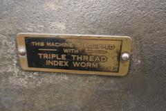 Barber-Colman No 3 Gear Hobber with Triple Thread Index Worm and Power Vertical Feed