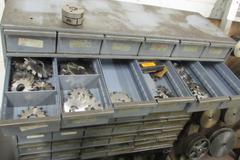 Machines Used | Thread Mills (MANY) in 48 Bin Metal Cabinet