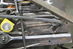 Assorted Hand Tools, Wrenches, Ratchets, Clamps, 60" Tanker Bar & More