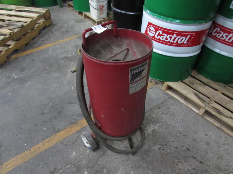 Machines Used | Cyclone Sand Blasting Pot with Hose, On Wheels