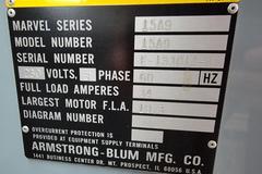 Marvel  Series 15 Model 15A9 15" x 20" Automatic Horizontal Bandsaw with Automatic Shuttle Vise, Variable Blade Blade Speed and Pressure, In-Base Coolant System