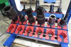 Lista 50-Taper Tool Holder Rack with (26) Cat 50 Tool Holders