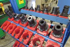 Lista 50-Taper Tool Holder Rack with (26) Cat 50 Tool Holders