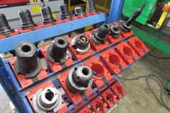 Lista 50-Taper Tool Holder Rack with (26) Cat 50 Tool Holders