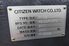 Citizen M32 CNC Automatic Swiss Screw Machine With Iemca Boss 432 Bar Feeder and Cool Blaster Coolant System