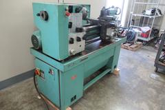Harrison M300 13" x 28" Engine Lathe with 5C Lever Closer, 6-Jaw Chuck, Aloris Tool Post, Turret Attachment, Tailstock
