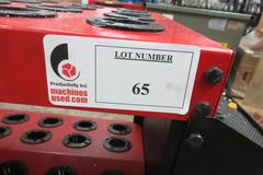 Huot Tool Scoot 40 Taper Tool Cart, Tool Vise, (2) 24 Station Tool Shelves, Lower Shelf, side Shelf, Casters