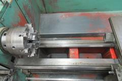 Harrison M300 13" x 28" Engine Lathe with 5C Lever Closer, 6-Jaw Chuck, Aloris Tool Post, Turret Attachment, Tailstock