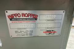 Hippo Hopper Tilting Scrap Hopper 1-2 Yard Capacity, 4,000# Max Capacity, Tilting Mechanism, Fork Slots