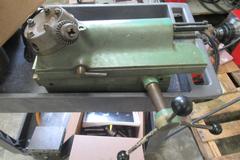 Harrison M300 13" x 28" Engine Lathe with 5C Lever Closer, 6-Jaw Chuck, Aloris Tool Post, Turret Attachment, Tailstock