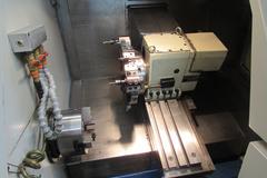 Jarng Yeong JYP-42T CNC Turning Center with Turret, Gang Tool table, Chuck and Tooling