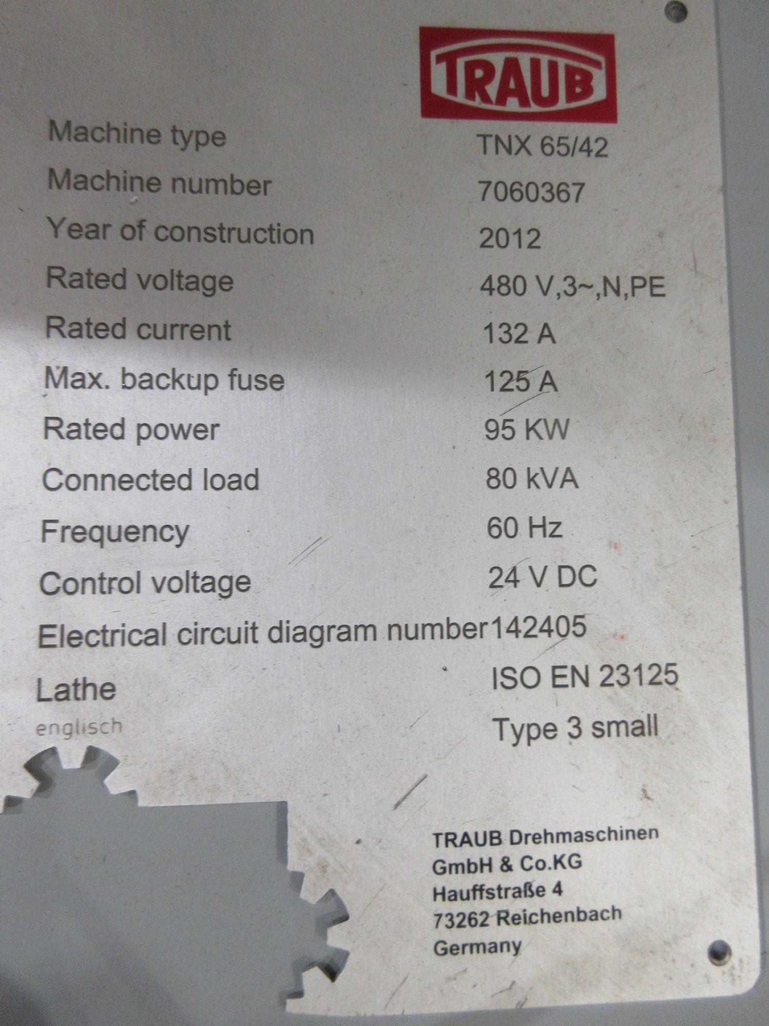 Machines Used | Traub TNX 65/42 CNC Multitasking Turning Center