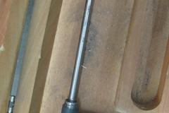 Starrett No. 724 42" to 48" Interchangeable Anvil Micrometer with Anvils and Wooden Case