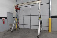 1/2 Ton Capacity Aluminum Frame Gantry Crane with Dayton Electric Hoist