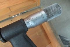 Starrett No. 724 42" to 48" Interchangeable Anvil Micrometer with Anvils and Wooden Case