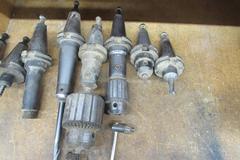 Cat 40 Tool Holders, End Mill Type, (10) Including (2) with Drill chucks