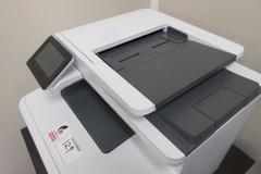 HP Color Laserjet Pro MFP M479 FDW Printer w Manual and Sofware Disk w Printer Table and Paper