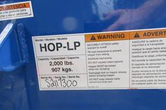 Vestil Model HOP-LP Portable Tilting Scrap Hopper, 2,000 LB Capacity