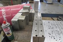 24"  19" x 1" Aluminum Plate and Assorted Aluminum Blocks