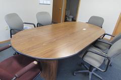 Oval Conference Table and (6) Chairs