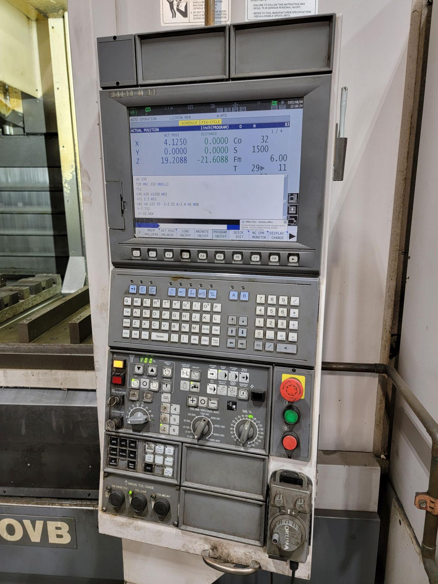 Machines Used | Okuma MA-650VB 50-Taper CNC Vertical Machining