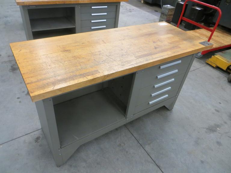 Kennedy Wooden  Top Work Bench with (5) Drawers