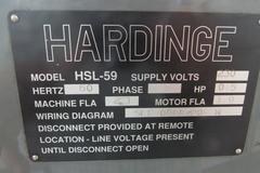 Hardinge HSL-59 Speed Lathe with Lever Collet Closer, Production Cross Slide and Cabinet Base