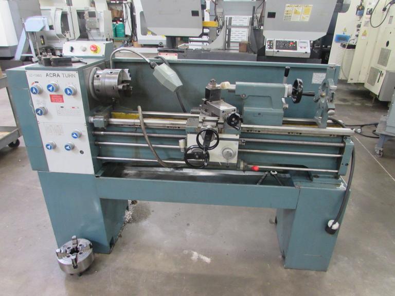 Acra LC-1340G 13" x 40" Removable Gap Engine Lathe with Chucks, Tool Post, Steady Rest & More