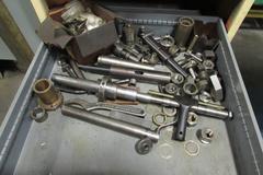 5 Drawer Cabinet and Contents: Pin Gages Arbors and More