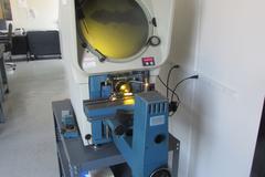 Deltronic DH-14-MPC-E Table Top Optical Comparator With Surface And Profile Illumination, Quadra-Chek III 2-Axis Metrology DRO, 10x Lens, On Stand