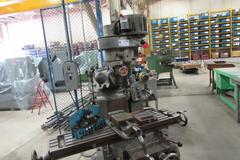 Tree 2VGC Vertical Knee Mill with , 6" Mill Vise, Power Table and Cross Feed, Collets and Drill Chuck