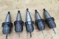 Schunk 206486 Hydraulic Cat 40 Tool Holders, (5)