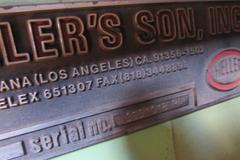 Heller 303 PH Angle Roll With Dies, Control Pedestal With Foot Switch, Hydraulic Roll Adjustment