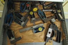 Machines Used | 9-Drawer Cabinet with Contents. Snap Gages, Micrometers ...