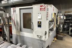 Haas EC-500 4th & 5th Axis CNC Horizontal Machining Center with Pallet Changer, 40 Station ATC, TS Coolant, Haas HRT-310 Rotary Table