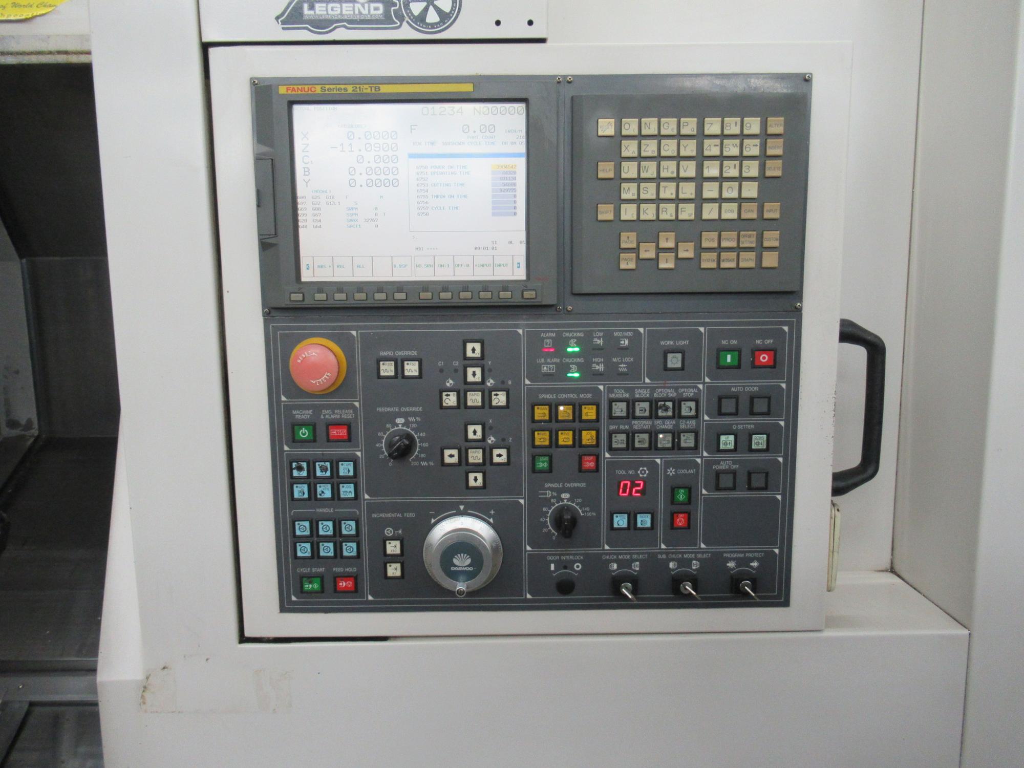 Daewoo Puma 2500SY CNC Turning Center with Live Milling, Full C