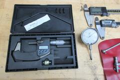Measuring Tools, Digital Calipers and Micrometer, 1" Travel Indicators, Telescoping Hole Gauges, Number Stamp Set