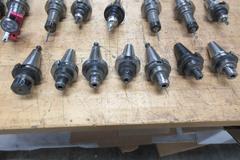 CAT40 Tool Holders Variety of Types, Inserted Tooling and Brown & Sharp Indicator with Holder, SPI Coaxial Indicator