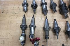 CAT40 Tool Holders Variety of Types, Inserted Tooling and Brown & Sharp Indicator with Holder, SPI Coaxial Indicator