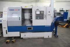 Daewoo Puma 2500SY CNC Turning Center with Live Milling, Full C-Axis on Main and Sub-Spindle, SMW Spacesaver 2100 Barfeed