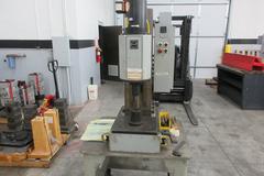 Orbitform Bench Model Orbital Riveting Machine, Manual and Auto Functions, Digital Timer, 1/2" Head Forming Capacity, on Heavy Rolling Cart