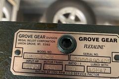 Custom Conveyor With Grove Gear gearbox. 