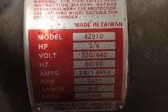 Dayton Double-End Pedestal Grinder with Wire Wheels