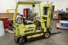 White-Mobilift WC-40 4000 lb Capacity Forklift with 42" Forks, Triple Mast, Cushion Tires