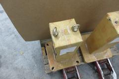 (2) Square 150mm Steel Tooling Columns on 300mm Slotted Base, New Still Wrapped