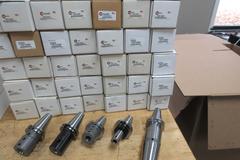 (50pcs) Command 40 Taper Tool Holders, (10pcs) DIN40, (40pcs) CAT40,  Various Types, ABS Modular, Shrink Fit, Rigid End Mill